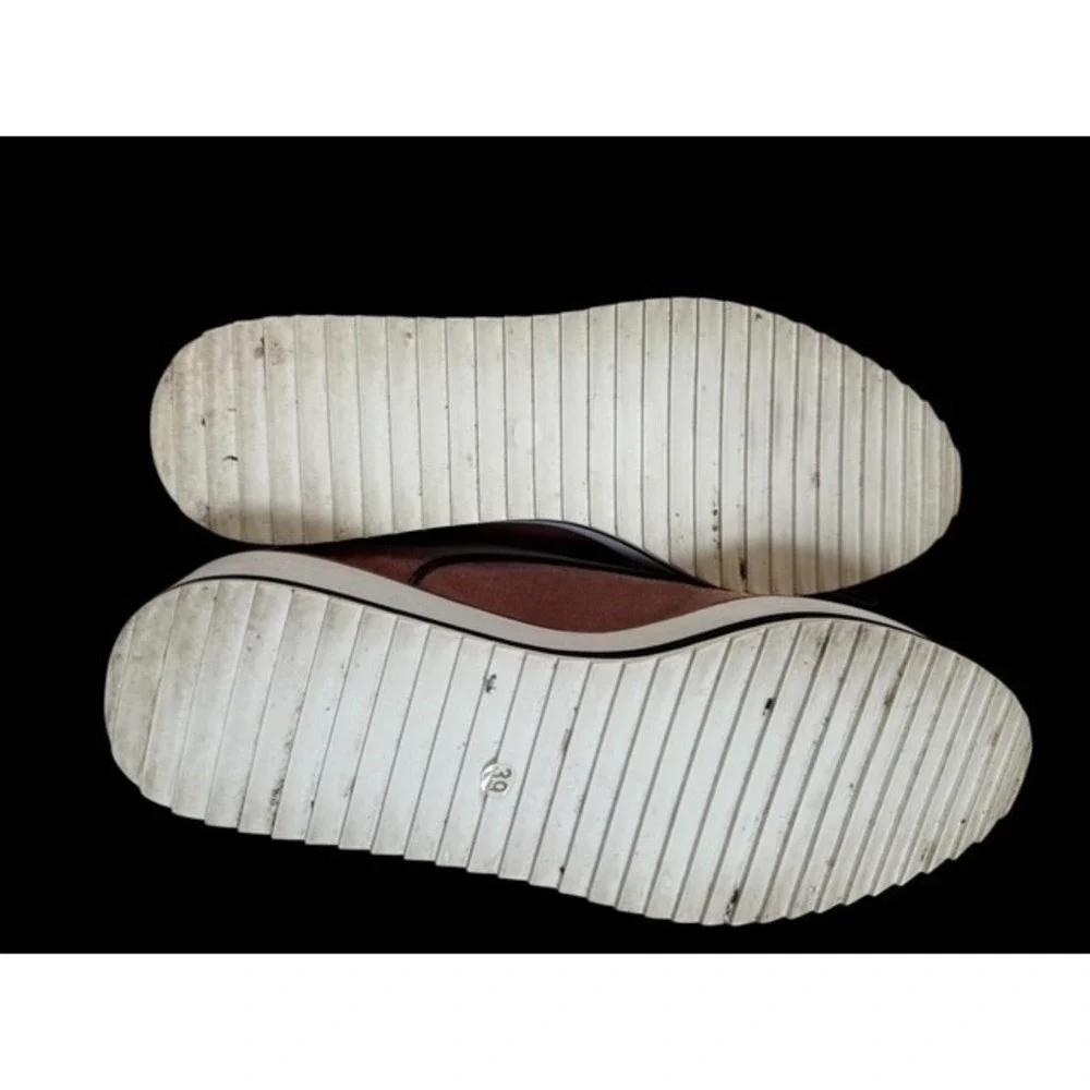 SHELLYS LONDON FONTAIN PLATFORM VELVET OXFORD‎ LOAFER RETRO 39